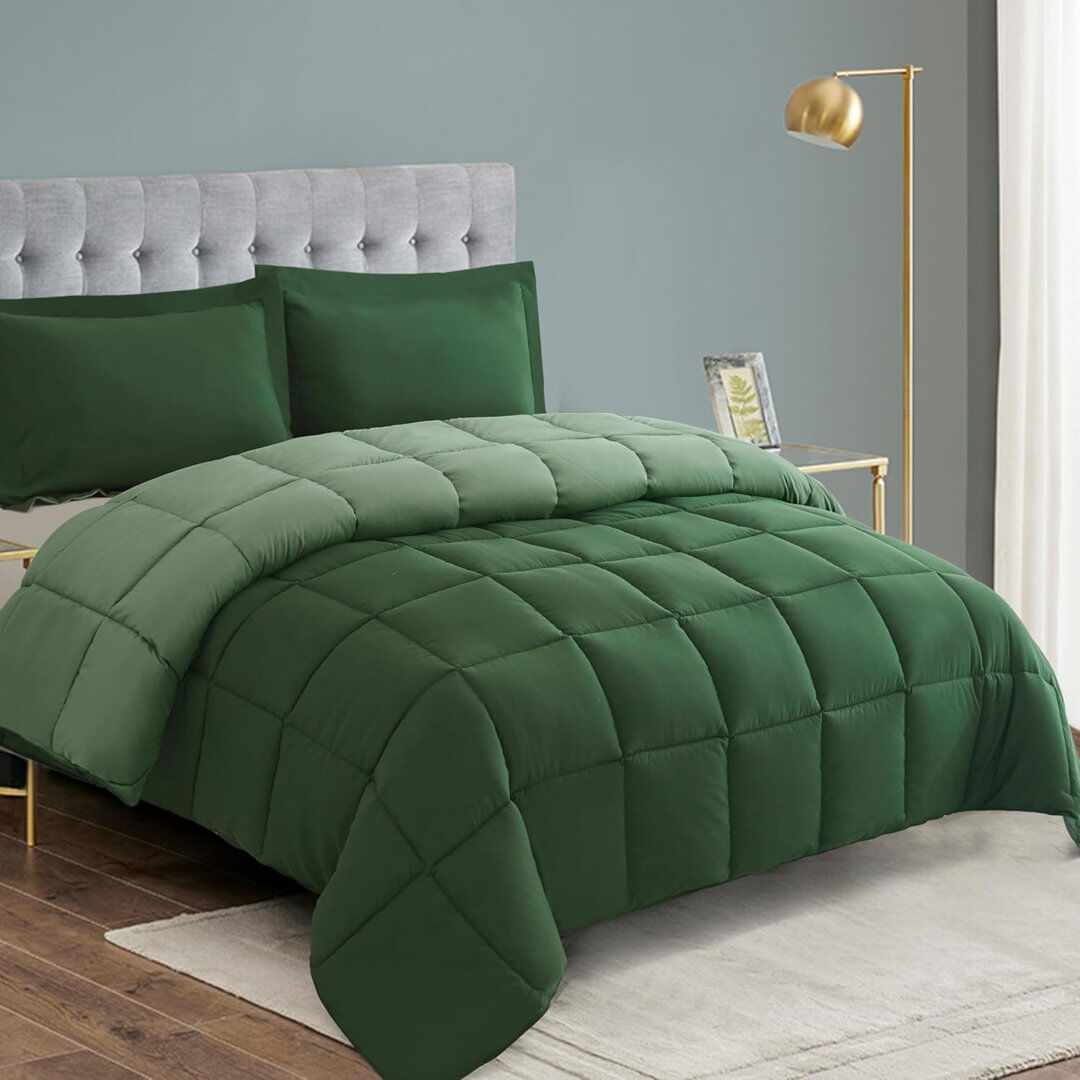 Symple Stuff Winter Duvet Green