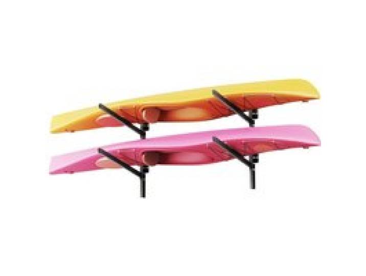 VEVOR Kajak-Aufbewahrungsregal Wandhalterung für 2 Kajaks/Kanus/Surfbretter/Paddleboards/Kleine Boote, Kajakständer mit 90,7 kg Tragkraft, Einstellbarer Kajakhalterung Lagergestell für Garage Steg