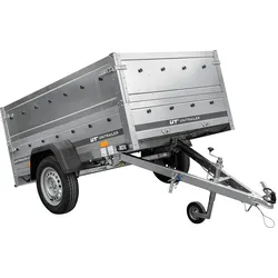 PKW-Anhänger 200x125 UNITRAILER GARDEN 201 KIPP mit Bordwandaufsatz