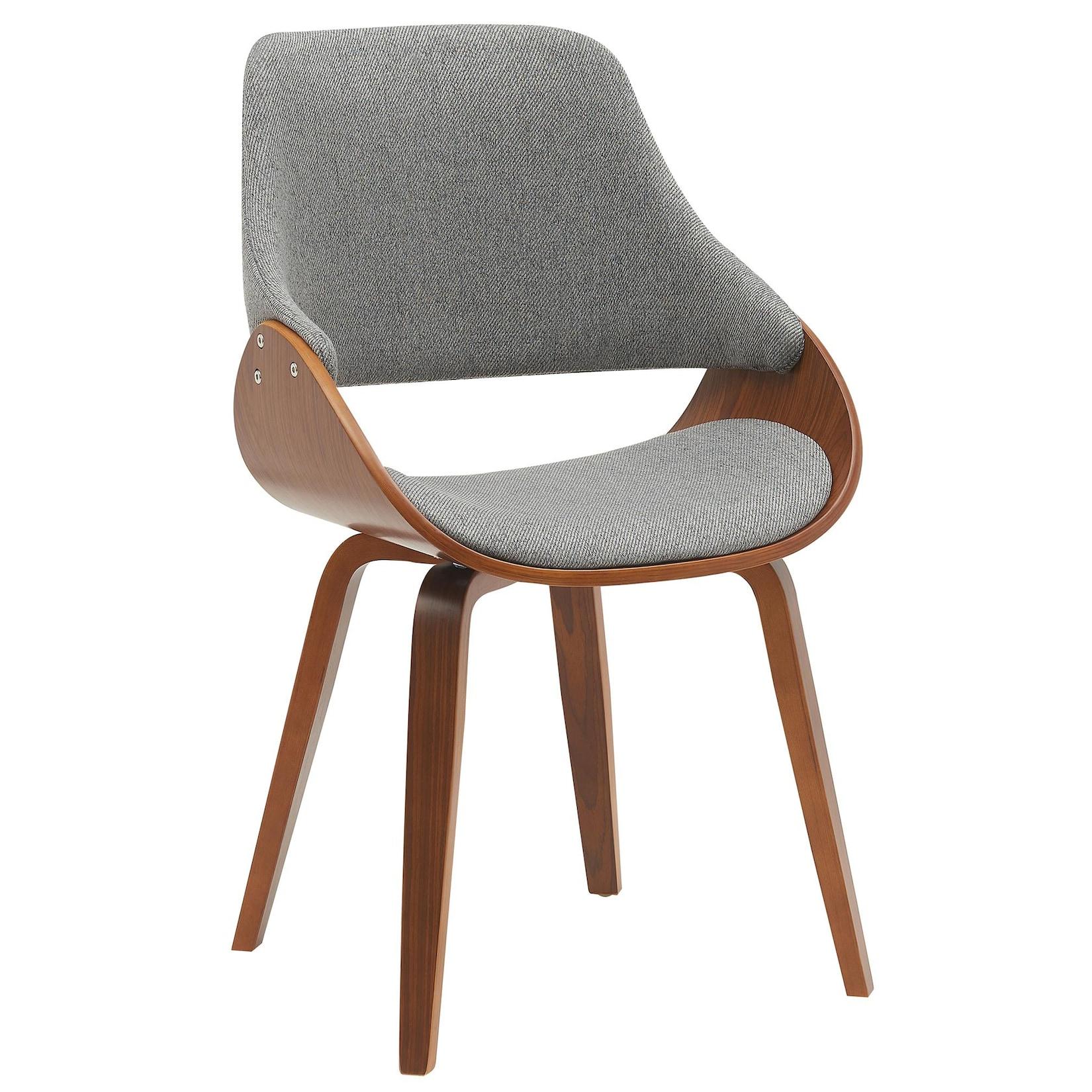 CLP Esszimmerstuhl gepolstert mit Rückenlehne Vangale, Design-Stuhl Gestell aus Bugholz, moderner Schalenstuhl für Wohnzimmer