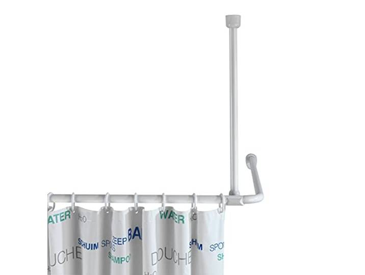 WENKO Support barre de douche 57 de longue\, blanc Blanc