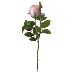 Rose   ¦ rosa/pink ¦ Kunststoff,Eisen ¦ Maße (cm): H: 37