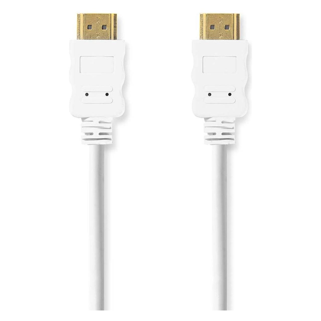 Nedis High Speed HDMI Kabel mit Ethernet | HDMI Stecker | HDMI Stecker | 4K@30Hz | ARC | 10.2 (2 m) (CVGB34000WT20)
