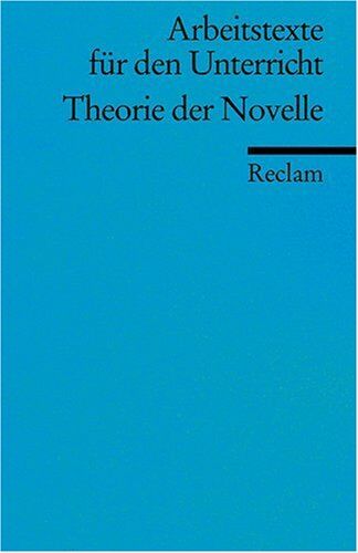 Herbert Kramer - Theorie der Novelle: (Arbeitstexte für den Unterricht) - Preis vom 04.10.2026 03:51:26 h