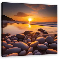 WANDBILD sonnenuntergang landschaft