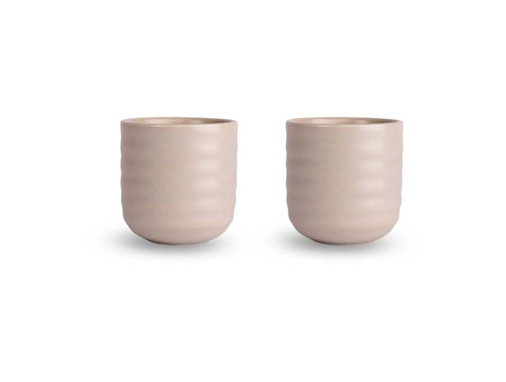 Sagaform Tasse Ellen Lot de 2 18 cl Blanc ivoire