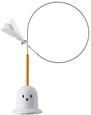 Uplifted Finds Sticky Base Feather Teaser Wand white