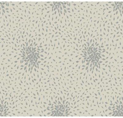 Antonina Vella Petite Leaves Beige & Silver Wallpaper