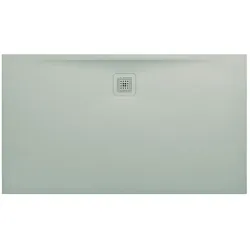 LAUFEN Pro Duschwanne H2109530770001 Marbond Ablauf lange Seite hellgrau