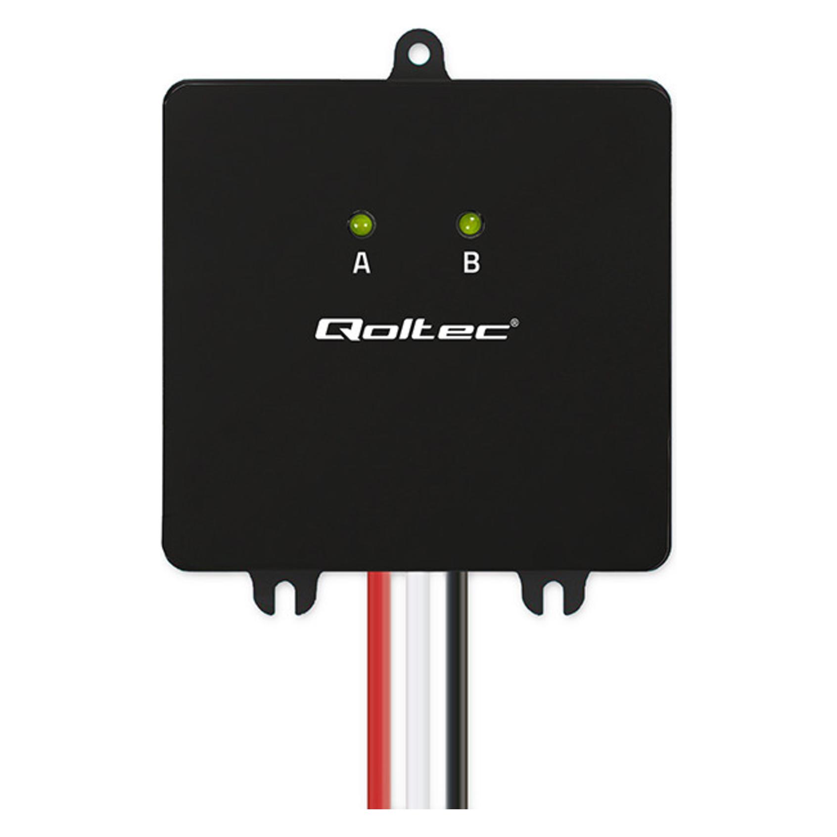 Qoltec 24V Spannungsausgleicher für 2x12V, 5A, LiFePO4 AGM GEL Batterien (51097)