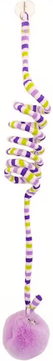 Inspire Curations BellBounce Interactive Hanging Cat Teaser Toy purple