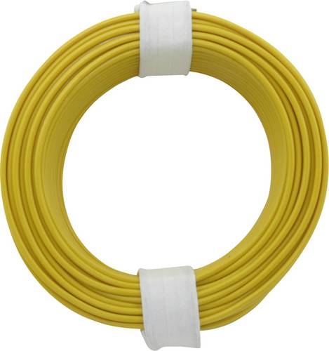 Donau Elektronik 105-3 Schaltdraht 1 x 0.20mm² Gelb 10m