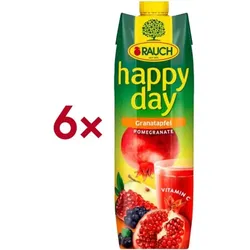 happy day Fruchtsaftgetränk »Granatapfel« 1 Liter 6 Stück