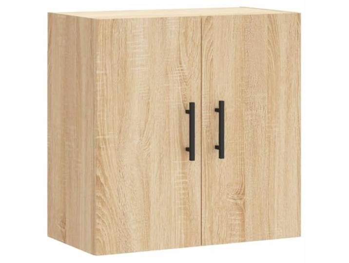 HKLGBVCR Wandschrank Sonoma-Eiche, 60 x 31 x 60 cm, Holz Hängende Aufbewahrung, glatte Oberfläche, Feuchtigkeitsbeständigkeit, Bodenraum geschont, einfache Wandmontage