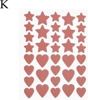 Inspire Picks Cute Star & Heart Acne Patches Invisible Hydrocolloid Pimple Stickers (2036 Count) k