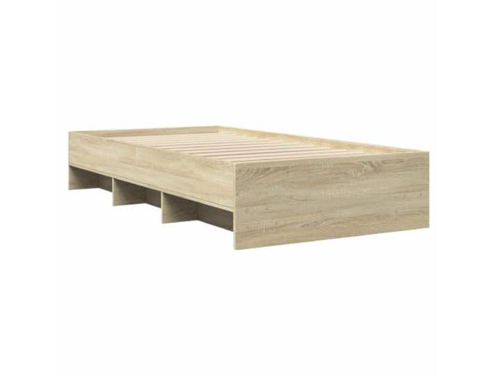 KTHLBRH Bettgestell Eiche Sonoma 80 x 200 cm Technisches Holz, feste Lattenroste, modernes Design, einfache Montage