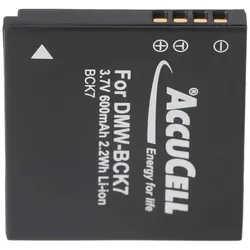 AccuCell Akku passend für Panasonic DMW-BCK7 Akku ACD-341, DMW-BCK7GK, NCA-YN101G, SDBCK7, DMW-BCK7, DMW-BCK7PP, NCA-YN101H, DMW-BCK7E, N