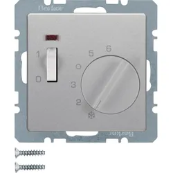 Berker 20306084 RTR Ö m Z-St Wip-Sch u Ln Q1 Alu Lack