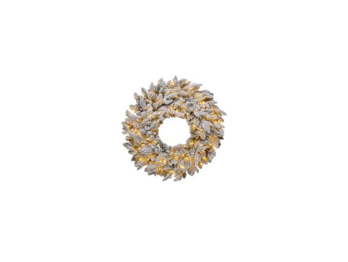 STT LED Stern Snowy Wreath , grün (grün, weiß), 240, Ø 70cm H: 22cm, Leuchten, LED Stern
