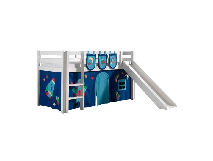 Halbhohes Bett Astro mit Rutsche