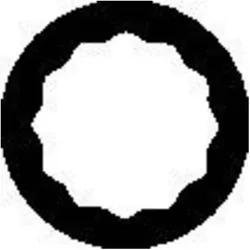 Gedore, Schraubenschlüssel, 2 A 36 Zugringschlüssel, gekröpft, 12-kant, 36 mm (36 mm)