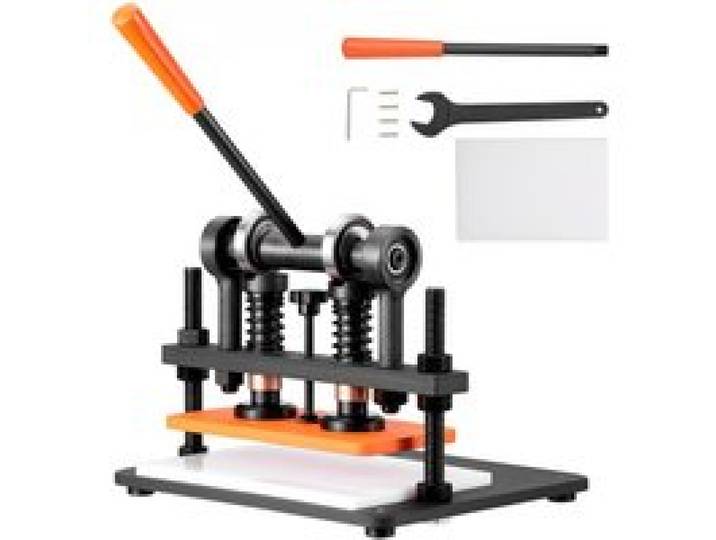 VEVOR Leder Stanzmaschine Manuelle Lederschneidemaschine 28 x 14 cm, Leder Prägemaschine 1,5 t Belastbare Leder-Stanzmaschine Geeignet für Leder, PVC/EVA-Schaumstoff, nicht Klebende Materialien