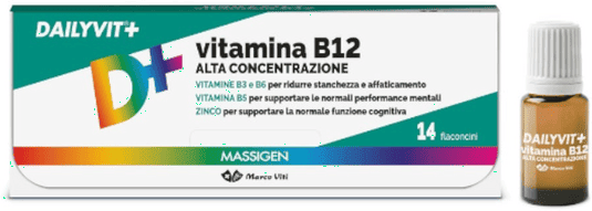 Massigen Dailyvit Vitamina B12 Alta Concentrazione 14 Flaconcini