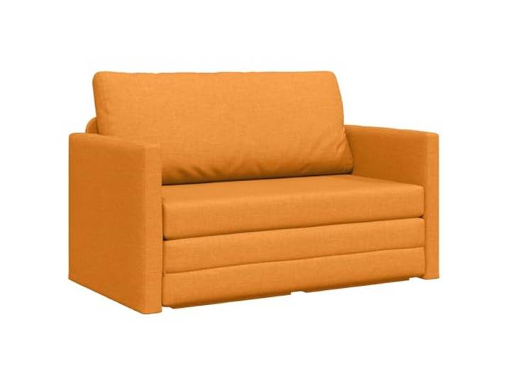 Coespram Schlafsofa 110cm Dunkelgelb 2-Sitzer Klappsofa mit Schlaffunktion Kompaktes Bettsofa in Dunkelgelb mit abnehmbarem Kissenbezug und Metallrahmen, ideal für Wohnzimmer und Gästezimmer.
