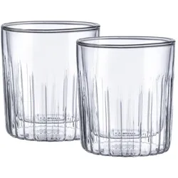 Masterpro - Set mit 2 doppelwandigen Borosilikatgläsern von Mixology, 300 ml