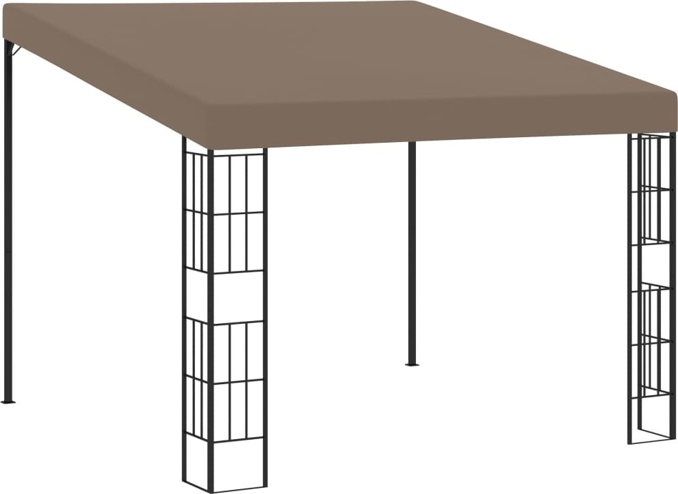 The Living Store Wand-Pavillon 3x3 m Taupe Stoff
