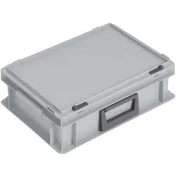 Lockweiler, Aufbewahrungsbox, Kunststoffkoffer L400xB300xH133 mm PP 1 Griff Schiebeverschluss grau 10 l (10 l, 40 x 30 x 13.30 cm)