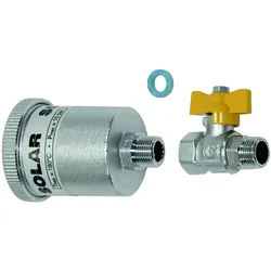 Vaillant auroTHERM plus Solar-Schnellentlüfter 302019 mit Absperrventil, 3/8" AG