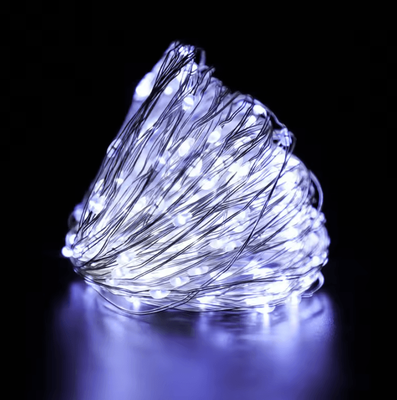 Inspire Curations 10 Pack 2M Copper Wire LED Fairy Lights With Batteries white 1meter 10pieces