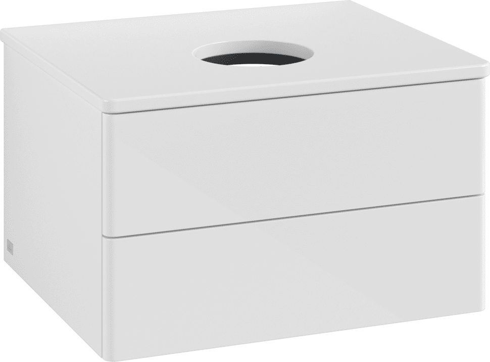 Villeroy und Boch Meuble vasque Villeroy & Boch Antao K18010GF 60x36x50cm, couleur du plan vasque : laque blanche brillante