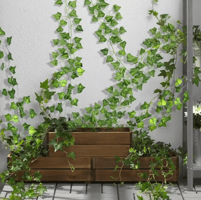 Inspire Picks SilkLeaf Artificial Ivy Garland Realistic Hanging Vine Decor For Home & Events watermelon 100m (50 String)