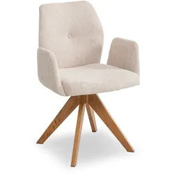 2er-Set Stuhl Mayet Stoff Beige