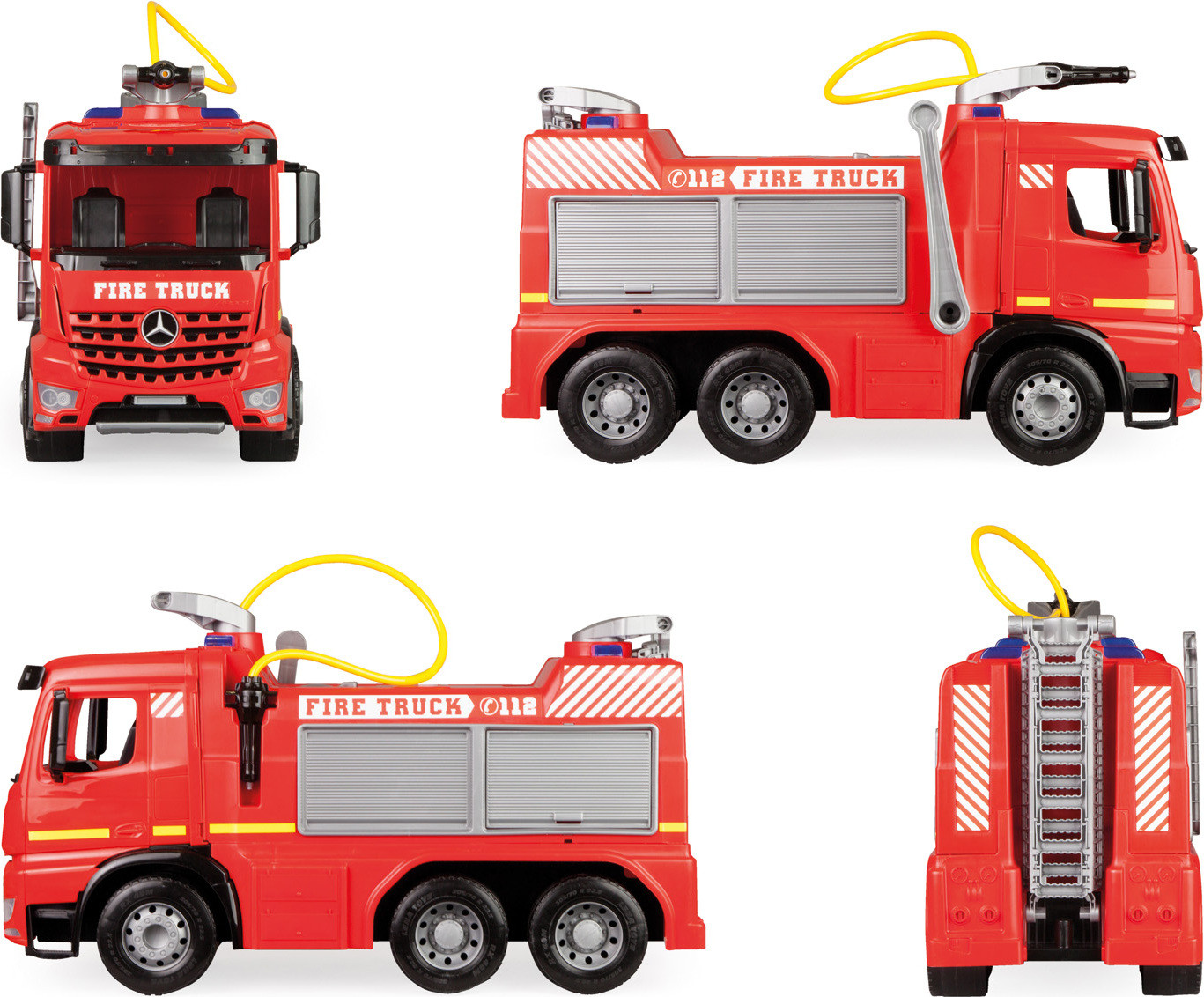 Lena GIGA TRUCKS Loopauto Brandweerwagen Arocs Meerkleurig