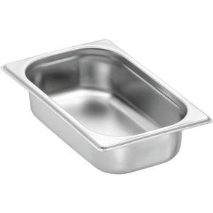 Bartscher GN-Behälter Top Line, A124065, GN 1/4, 1,8 Liter, Edelstahl, silber, Tiefe 65mm