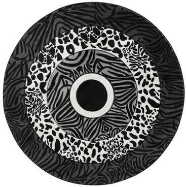 MDA Rugs Orelsi Black/Grey Polyester Area Rug