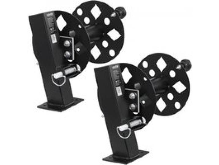 VEVOR 2 Stk. Schweißkabeltrommel, Schlauchtrommel mit 2 Leertrommel für 38,1m 70mm² & 45,1m 50mm² Schweißschlauch, Manuelle Schweißkabelrolle aus Stahl mit Sicherungsstift für Industrie Baustelle