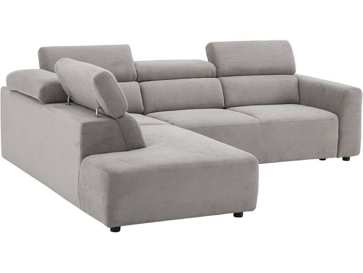 Ecksofa TORONTO Stoff grau