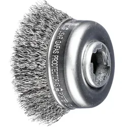 Topfbürste ungezopft TBU Ø60 Bohrung 22,2 mm/X-LOCK Stahl-Draht-Ø0,30 Winkelschleifer