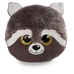 NICI Kissen GLUBSCHIS Waschbär Clooney 33x32cm - grau|weiß