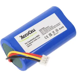 AccuCell Akku für Gardena ComfortCut 8893 und 8895 7,2 Volt, Akku für Gardena 08894-00 2500mAh Kapazität, 67,5x37x18,5mm