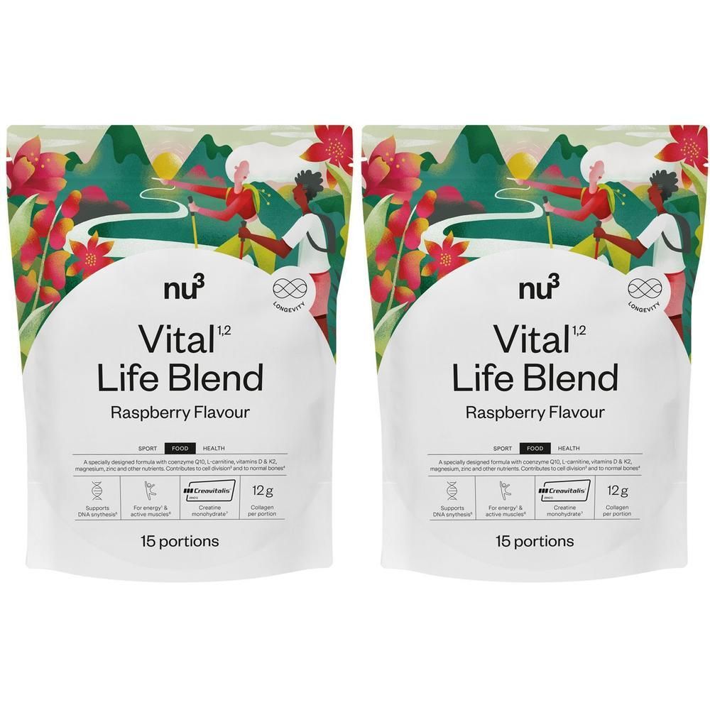nu3 Vital Life Blend Raspberry (Longevity) x2 2x450 g Früchte