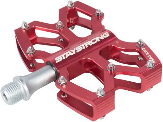 BMX Pedale Stay Strong Axis Mini Pedale Schwarz (Rot)