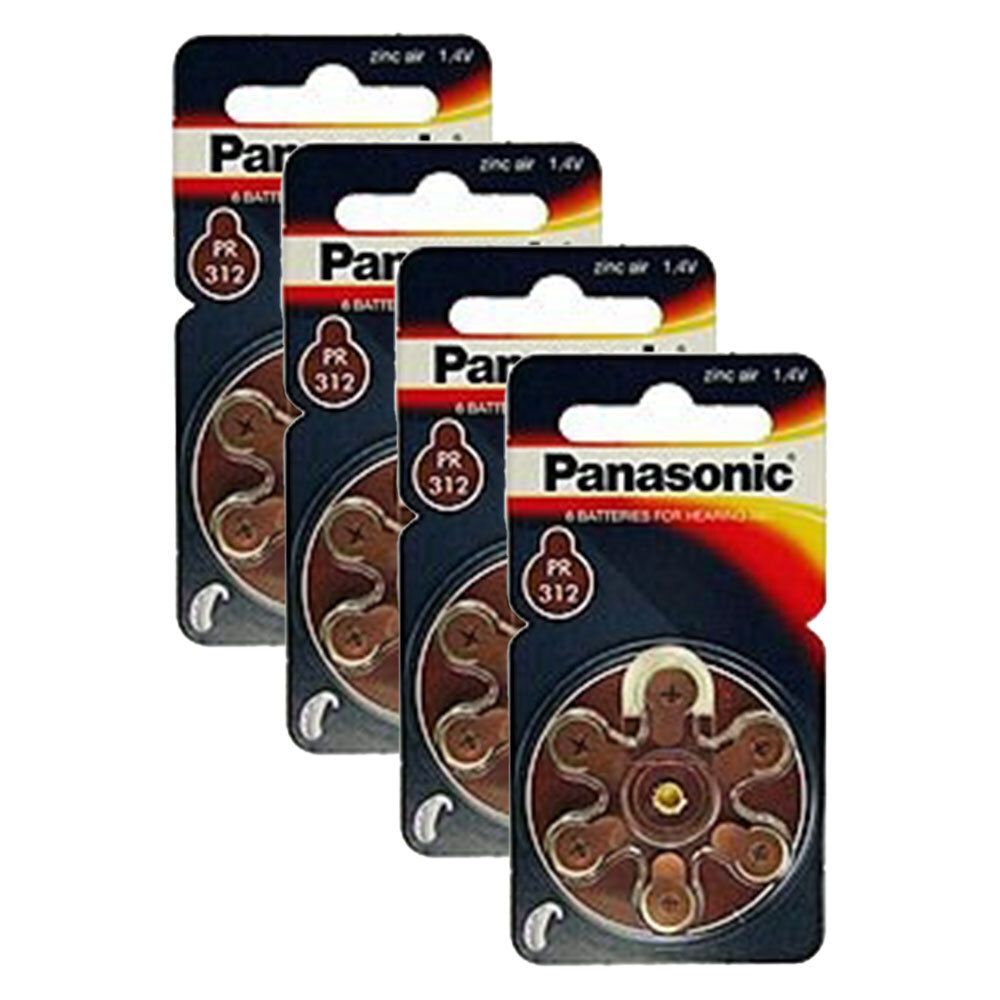 Batterien f.Hörgeräte Panasonic Pr312 4x 4x6 St