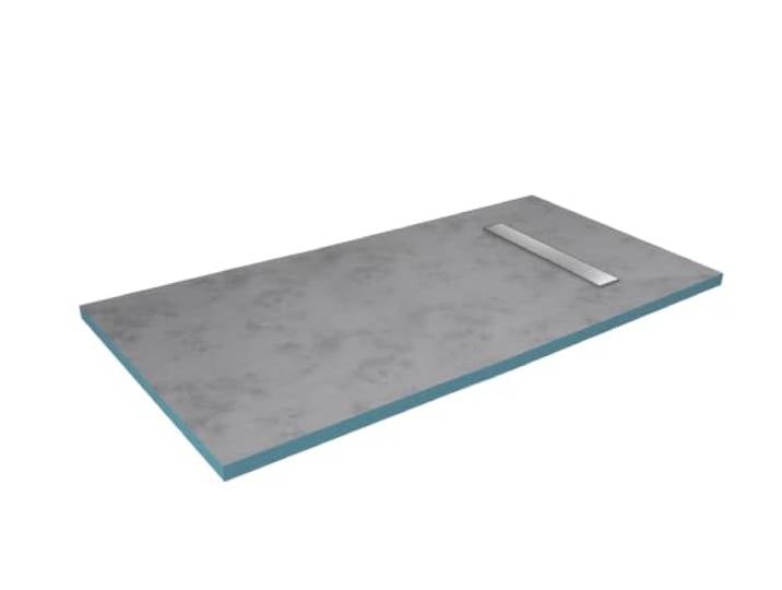 RECEVEUR DE DOUCHE A CARRELER 90x140CM RECOUPABLE AVEC BONDE CANIVEAU
