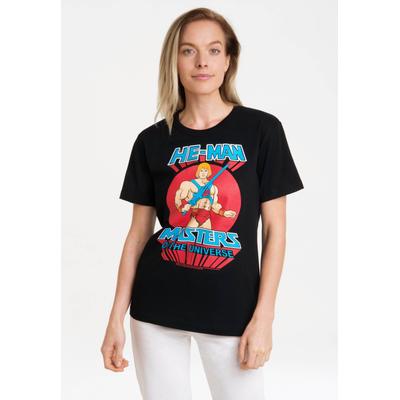 T-Shirt LOGOSHIRT "MOTU - He-Man", Damen, Gr. 3XL, schwarz, 100% Baumwolle, bedruckt, normal, Rundhals, Shirts T-Shirt, mit lizenziertem Print