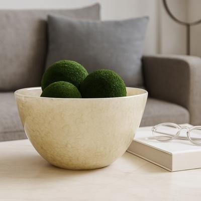 Sagebrook Home "Modern Textured Glass Decorative Bowl - Home Decor - 9"" - 9.0"""